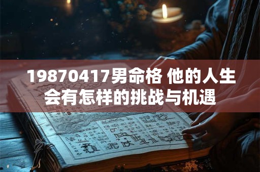 19870417男命格 他的人生会有怎样的挑战与机遇