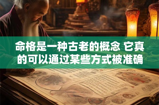 命格是一种古老的概念 它真的可以通过某些方式被准确测出吗