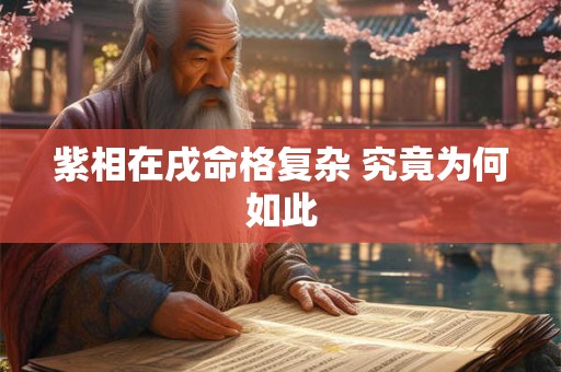 紫相在戌命格复杂 究竟为何如此