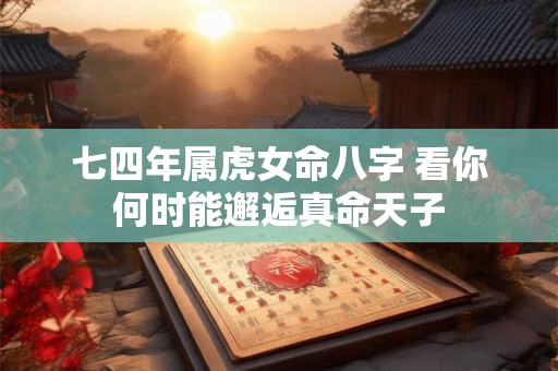 七四年属虎女命八字 看你何时能邂逅真命天子