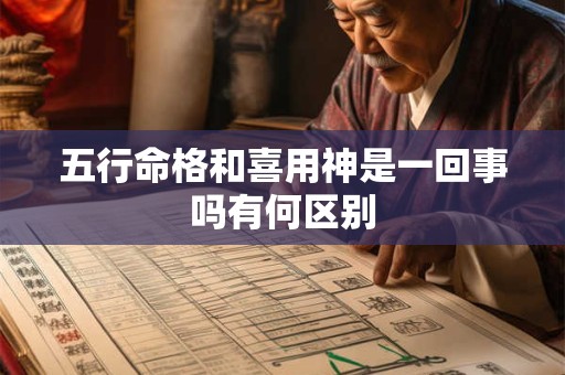 五行命格和喜用神是一回事吗有何区别