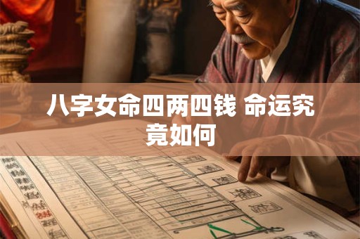八字女命四两四钱 命运究竟如何