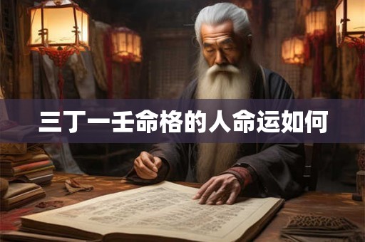 三丁一壬命格的人命运如何