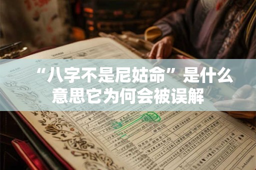 “八字不是尼姑命”是什么意思它为何会被误解