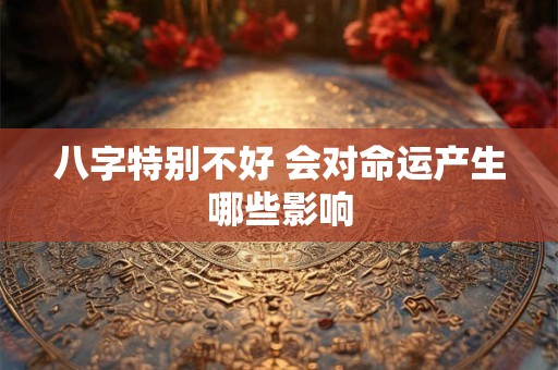 八字特别不好 会对命运产生哪些影响