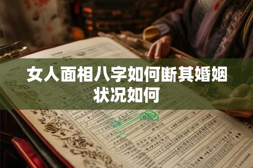 女人面相八字如何断其婚姻状况如何