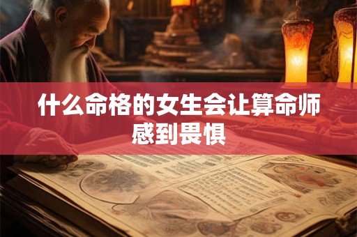 什么命格的女生会让算命师感到畏惧