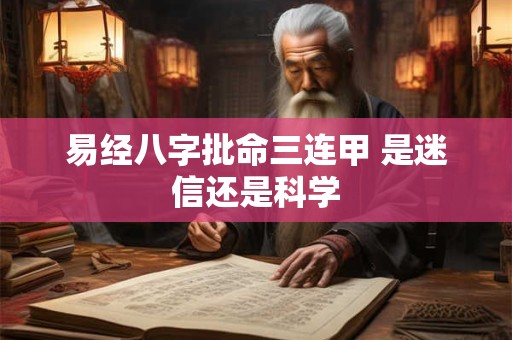 易经八字批命三连甲 是迷信还是科学
