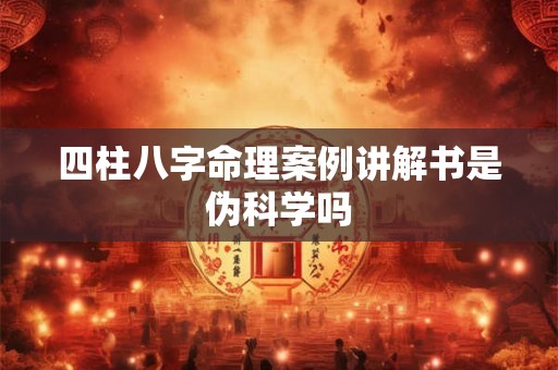 四柱八字命理案例讲解书是伪科学吗