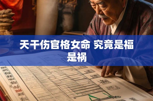 天干伤官格女命 究竟是福是祸