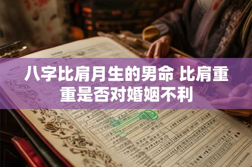 八字比肩月生的男命 比肩重重是否对婚姻不利