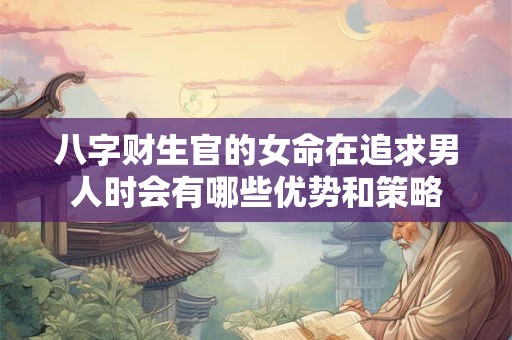八字财生官的女命在追求男人时会有哪些优势和策略
