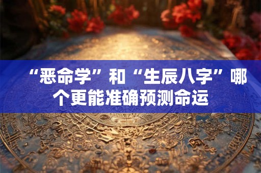 “恶命学”和“生辰八字”哪个更能准确预测命运