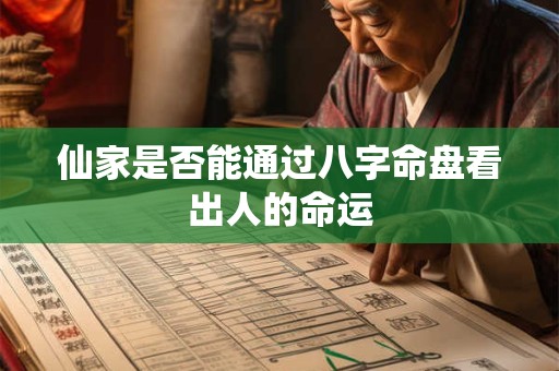 仙家是否能通过八字命盘看出人的命运