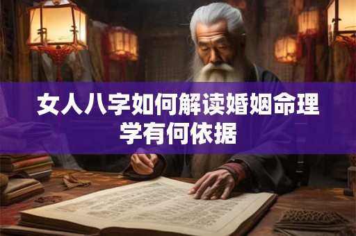 女人八字如何解读婚姻命理学有何依据