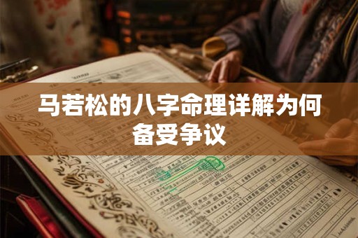 马若松的八字命理详解为何备受争议