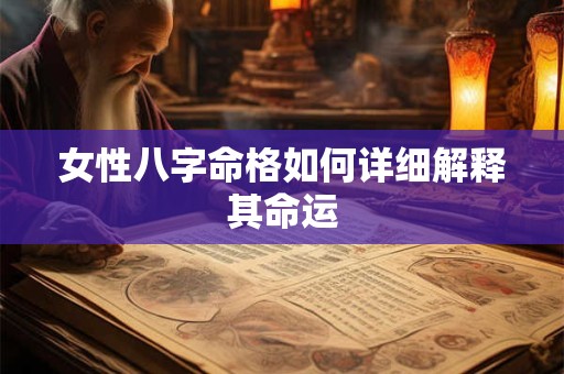 女性八字命格如何详细解释其命运