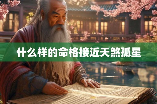 什么样的命格接近天煞孤星