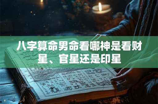 八字算命男命看哪神是看财星、官星还是印星