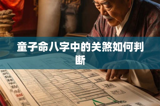 童子命八字中的关煞如何判断