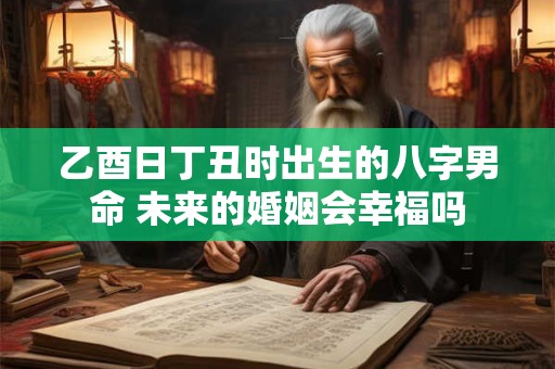 乙酉日丁丑时出生的八字男命 未来的婚姻会幸福吗