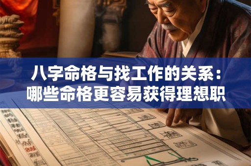 八字命格与找工作的关系：哪些命格更容易获得理想职位
