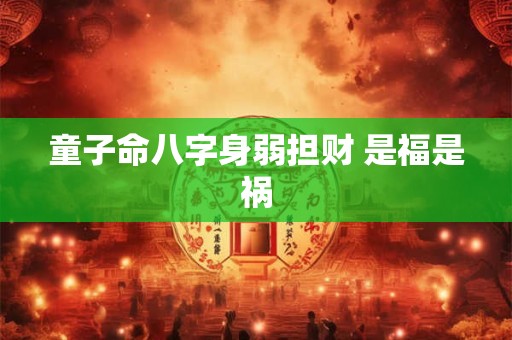 童子命八字身弱担财 是福是祸