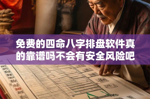免费的四命八字排盘软件真的靠谱吗不会有安全风险吧
