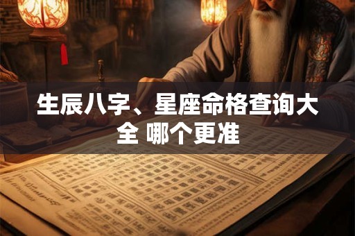 生辰八字、星座命格查询大全 哪个更准