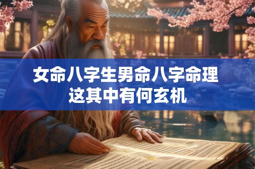 女命八字生男命八字命理 这其中有何玄机