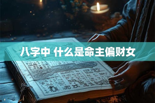 八字中 什么是命主偏财女
