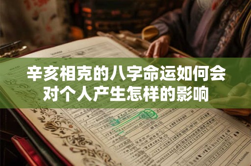 辛亥相克的八字命运如何会对个人产生怎样的影响