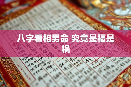 八字看相男命 究竟是福是祸