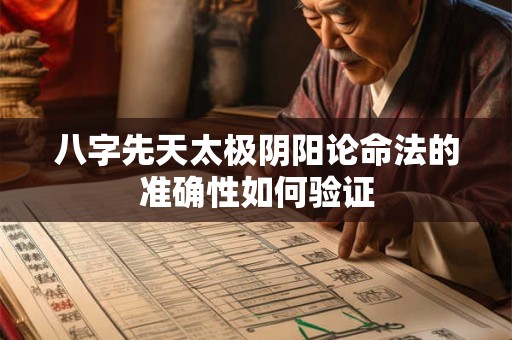 八字先天太极阴阳论命法的准确性如何验证