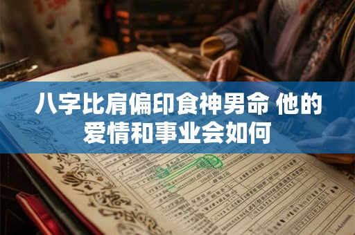 八字比肩偏印食神男命 他的爱情和事业会如何
