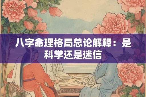 八字命理格局总论解释：是科学还是迷信