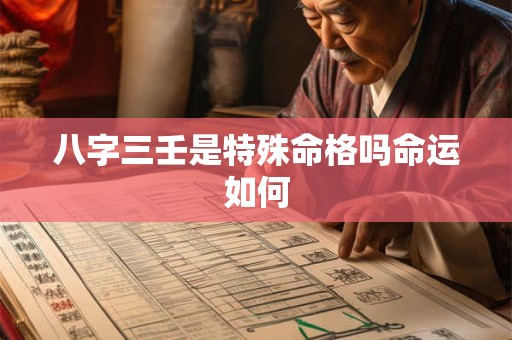 八字三壬是特殊命格吗命运如何