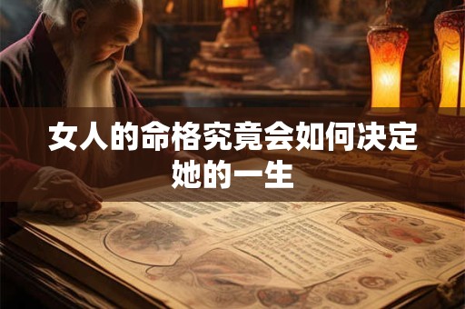 女人的命格究竟会如何决定她的一生