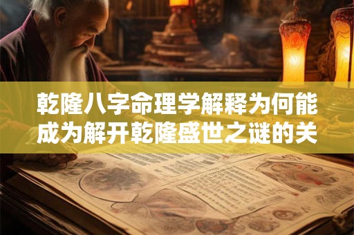 乾隆八字命理学解释为何能成为解开乾隆盛世之谜的关键
