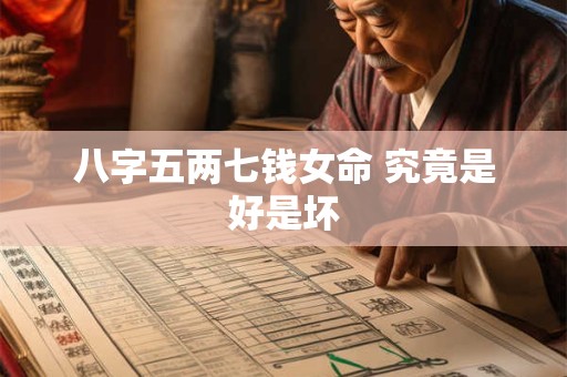 八字五两七钱女命 究竟是好是坏