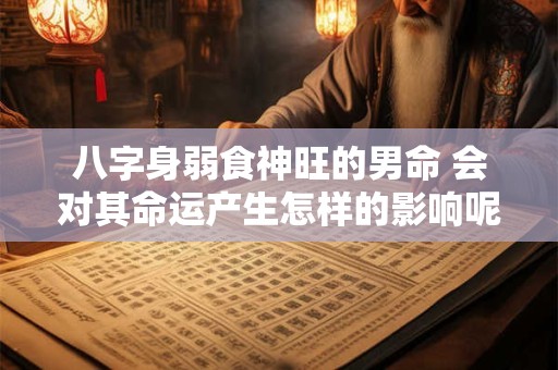 八字身弱食神旺的男命 会对其命运产生怎样的影响呢