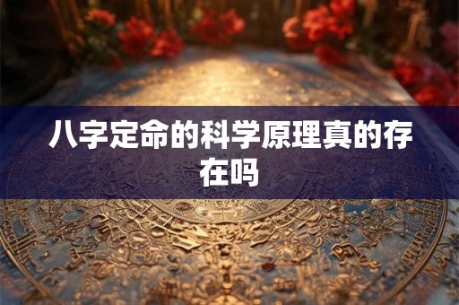 八字定命的科学原理真的存在吗