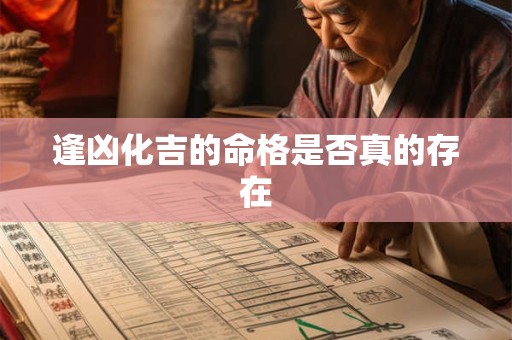 逢凶化吉的命格是否真的存在