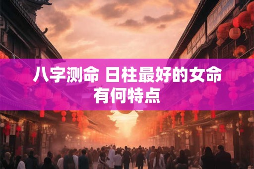 八字测命 日柱最好的女命有何特点