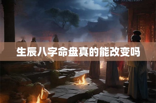 生辰八字命盘真的能改变吗