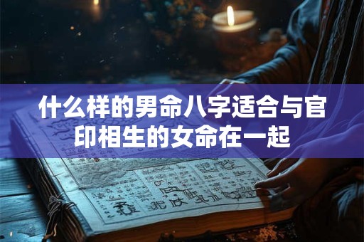 什么样的男命八字适合与官印相生的女命在一起
