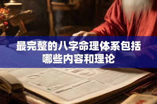 最完整的八字命理体系包括哪些内容和理论