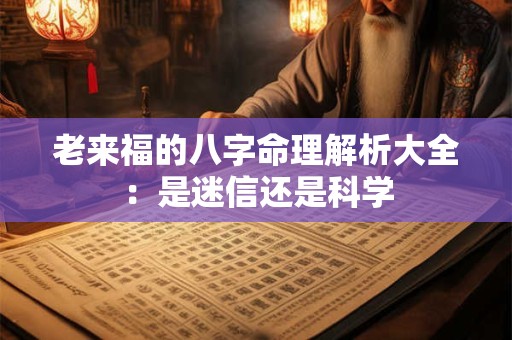 老来福的八字命理解析大全：是迷信还是科学