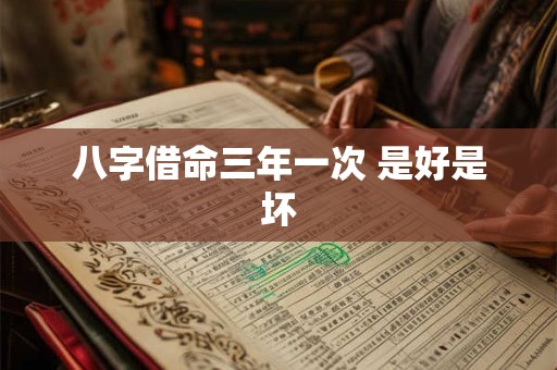 八字借命三年一次 是好是坏