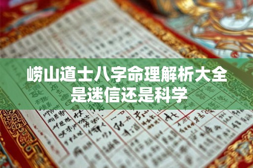 崂山道士八字命理解析大全 是迷信还是科学